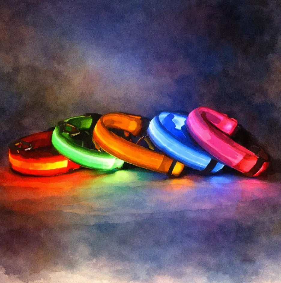 LED Light Up Safety Dog Collar - The Dog Mom Collective