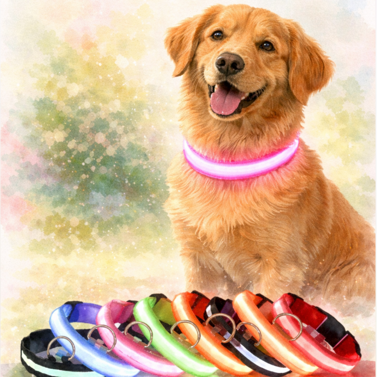 LED Light Up Safety Dog Collar - The Dog Mom Collective