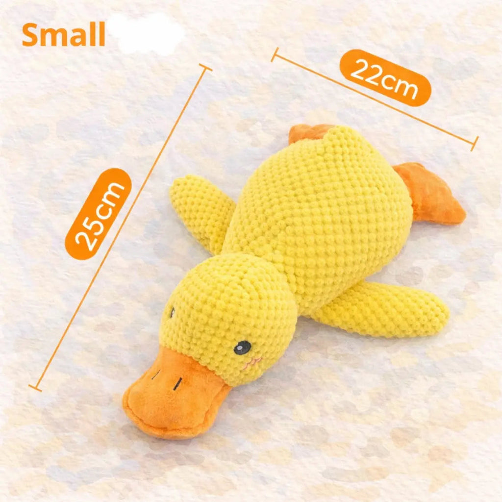 Plush Duck Dog Toy – Bite - Resistant Chew with Sound (Small) - The Dog Mom Collective