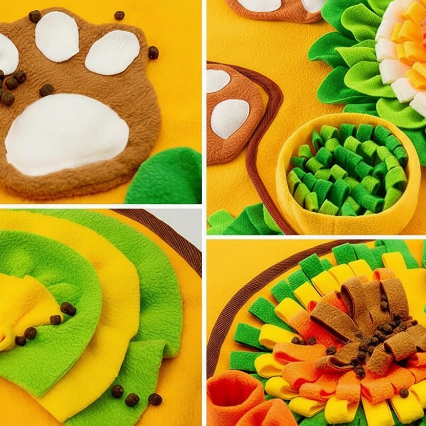 Snuffle Feeding Mat–Interactive Slow Feeder & Enrichment Toy for Happy, Relaxed Pups - The Dog Mom Collective