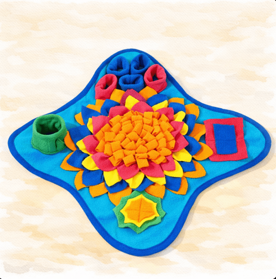 Snuffle Feeding Mat–Interactive Slow Feeder & Enrichment Toy for Happy, Relaxed Pups - The Dog Mom Collective